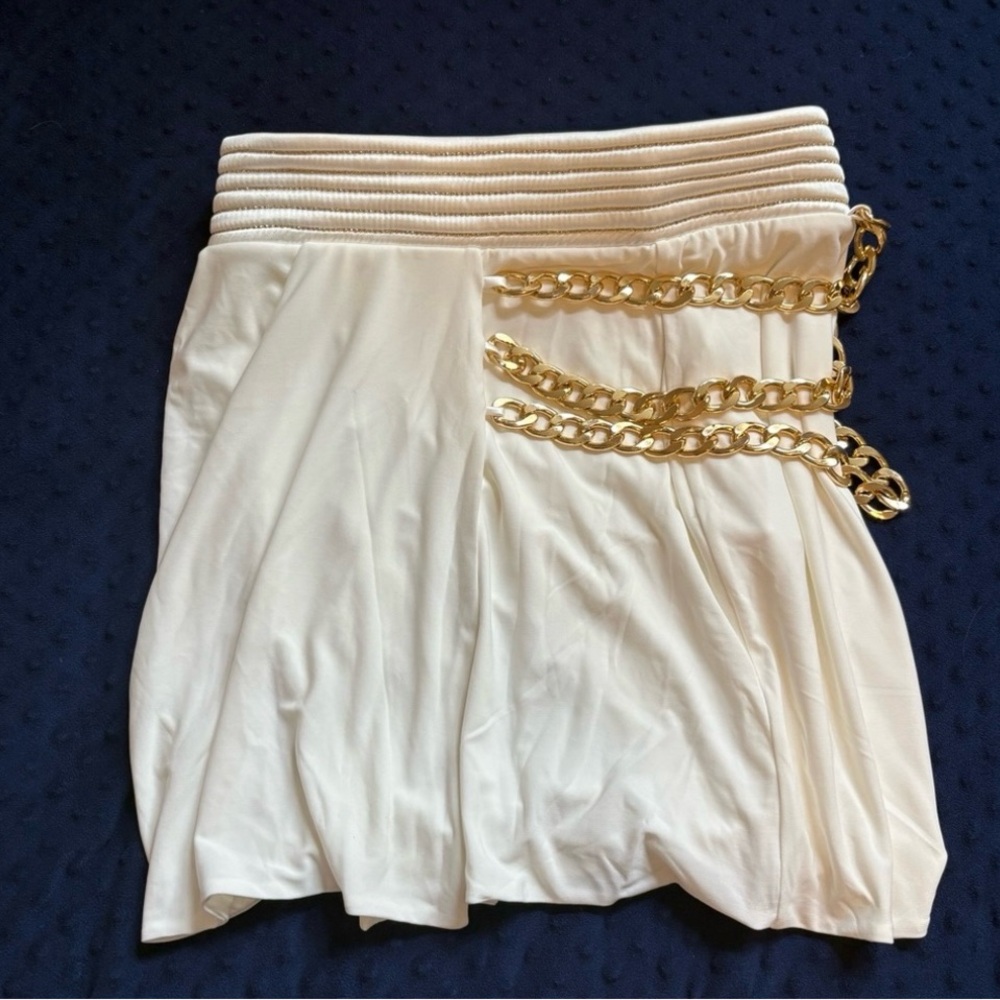Zhivago Wrap Effect skirt - White